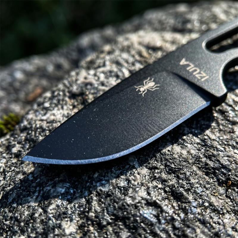 ANT IZULA Fixed Blade Knife 2.76" 8Cr13 Satin Blade, 8Cr13 Handles