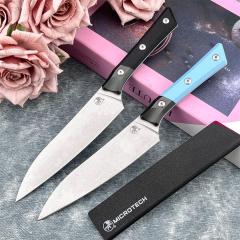 MT Kitchen Fixed Blade Knife 5.63" 9cR13 Blade, T6 Aluminum +G10 Handles - 3400B