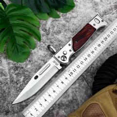 Cold Steel AK-47 Auto Folding Knife 3.94" 440C Blade, Redwood Handles - AK47