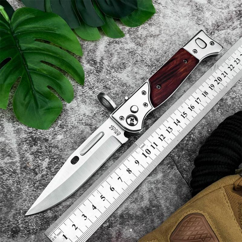 Cold Steel AK-47 Auto Folding Knife 3.94" 440C Blade, Redwood Handles - AK47