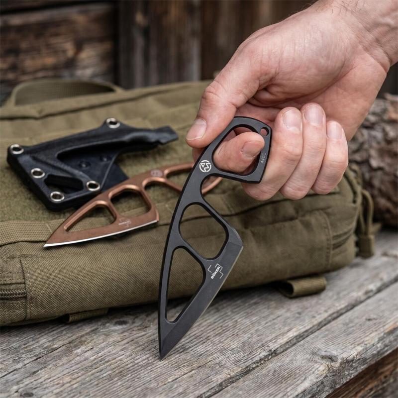 Boker Guardian Guard Fixed Blade Knife 2.4" 440C Plain Blade, All-steel Handles