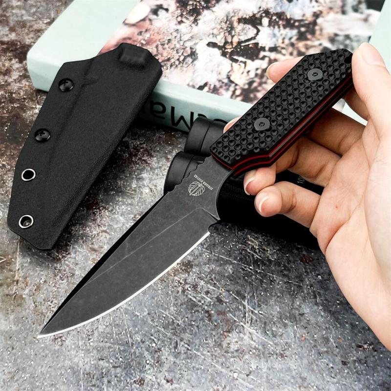 M.Strider SA-L Tank Fixed Blade Knife 4.37" D2 Blade, G10 Handles
