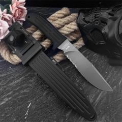 Mad-dog MPK Fixed Blade Knife 7.01" 9Cr13 Blade, Nylon Fiber Handles