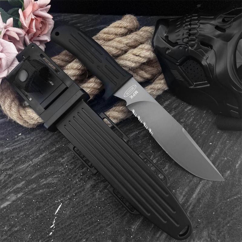 Mad-dog MPK Fixed Blade Knife 7.01" 9Cr13 Blade, Nylon Fiber Handles