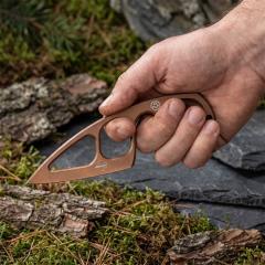 Boker Guardian Guard Fixed Blade Knife 2.4" 440C Plain Blade, All-steel Handles