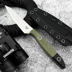 BM 4045 Knife Fixed Blade 3.82" 9Cr13 Blade, OD G10 Handles