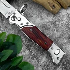 Cold Steel AK-47 Auto Folding Knife 3.94" 440C Blade, Redwood Handles - AK47