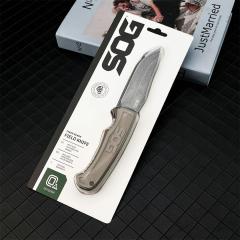 SOG fk1001 Fixed Blade Knife 4.09" 7Cr13 Satin Blade, Nylon Fiber Handles