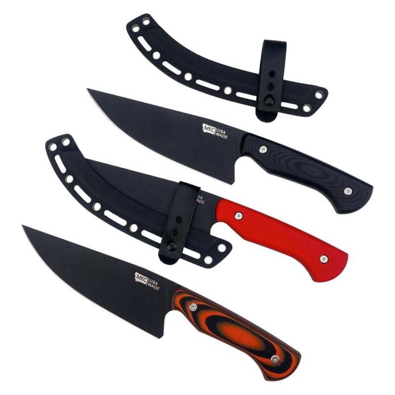 MKC Kitchen Fixed Blade Knife 5.91" 9Cr13 Blade, G10 Handles