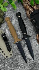 MKC Fixed Blade Knife 4.33" 9Cr13 Blade, G10 Handles