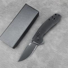 SOG TAC XR Folding Knife 3.54" 440c Plain Blade, Nylon Fiber Handles