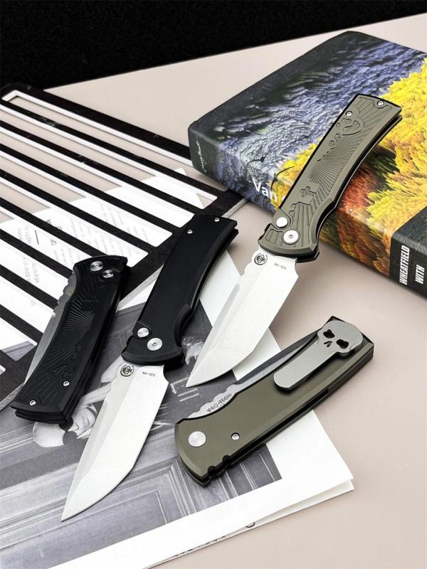 Pro-Tech Chaves Redencion 229 Auto OTF Knife 3.35" S35VN Blade, Aluminum Handles