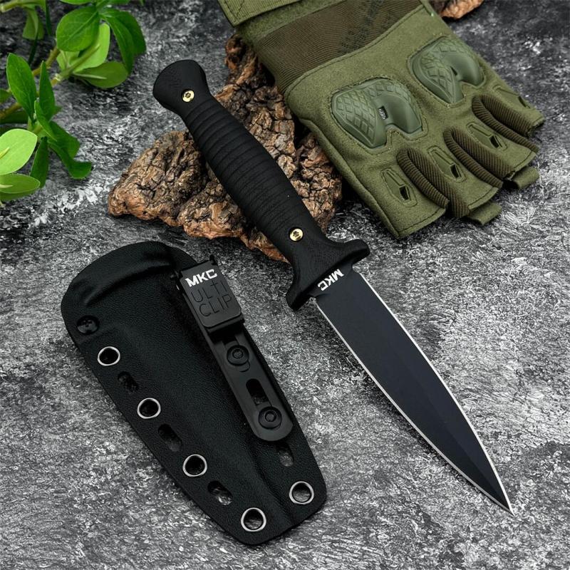 MKC Fixed Blade Knife 4.33" 9Cr13 Blade, G10 Handles