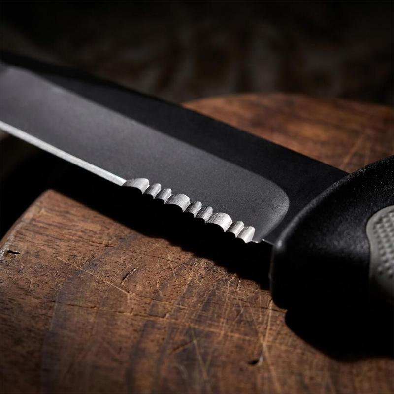 BG-9 Survivor Infantry Fixed Blade Knife 4.57" 8Cr13 Satin Blade, Rubber Handles