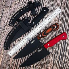 MKC Kitchen Fixed Blade Knife 5.91" 9Cr13 Blade, G10 Handles