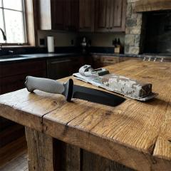 BG-9 Survivor Infantry Fixed Blade Knife 4.57" 8Cr13 Satin Blade, Rubber Handles