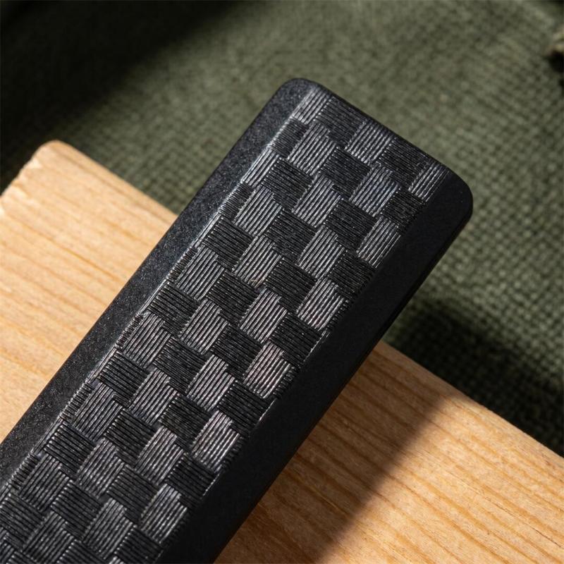 CRKT 2425 TJ Scribe Pocket Fixed Blade Knife 1.57" Stonewashed Drop Point, Nylon Handles