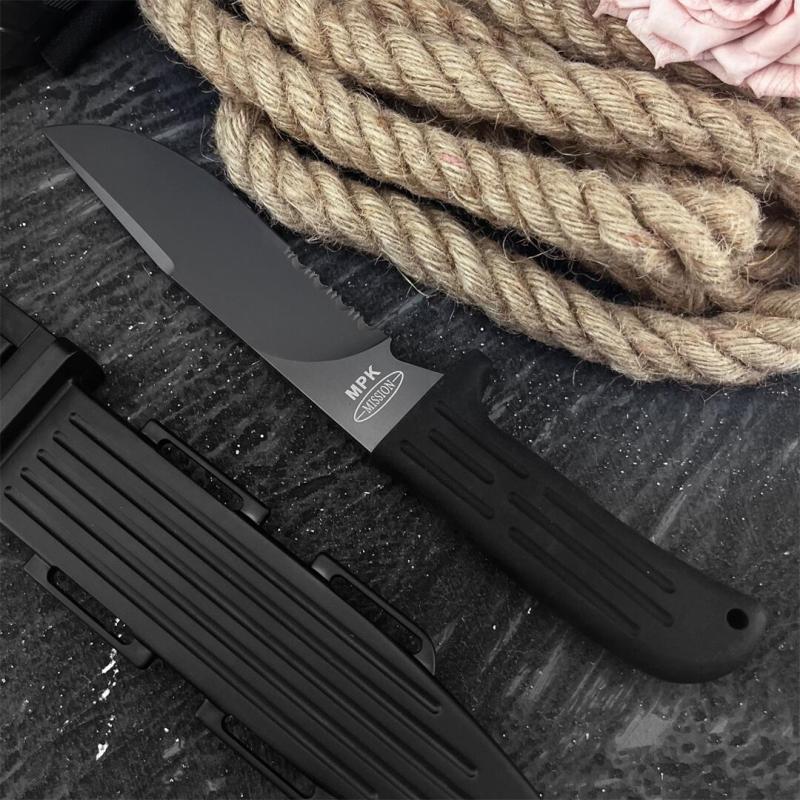 Mad-dog MPK Fixed Blade Knife 7.01" 9Cr13 Blade, Nylon Fiber Handles
