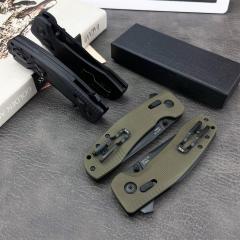 SOG TAC XR Folding Knife 3.54" 440c Plain Blade, Nylon Fiber Handles