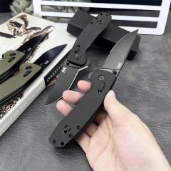 SOG TAC XR Folding Knife 3.54" 440c Plain Blade, Nylon Fiber Handles