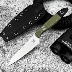 BM 4045 Knife Fixed Blade 3.82" 9Cr13 Blade, OD G10 Handles