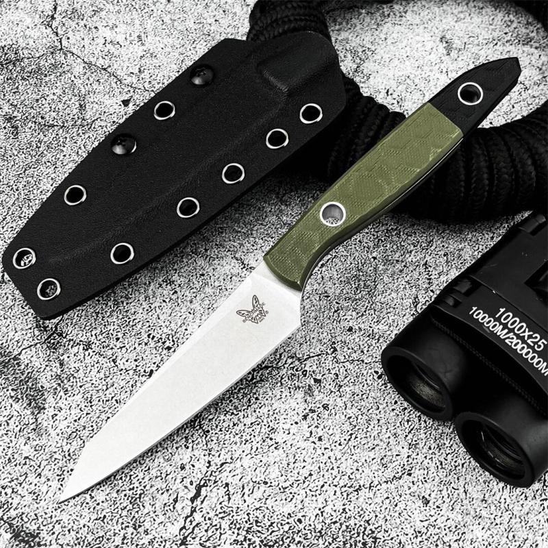 BM 4045 Knife Fixed Blade 3.82" 9Cr13 Blade, OD G10 Handles