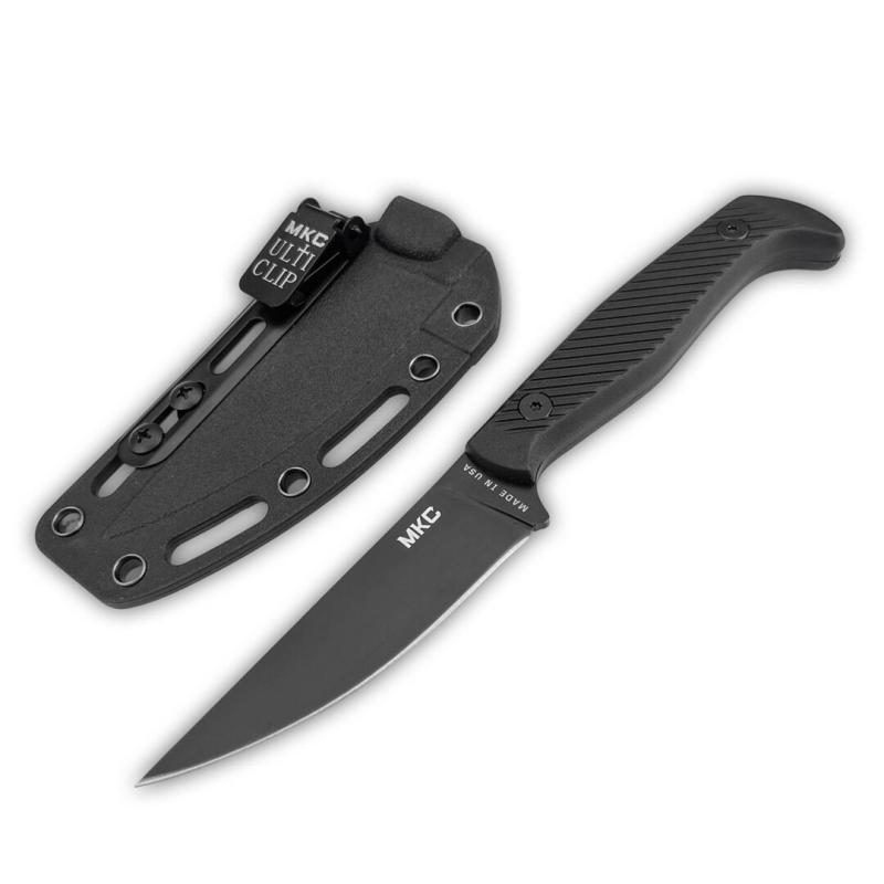 MKC Fixed Blade Knife 3.74" 8Cr13 Blade, Nylon Fiber Handles