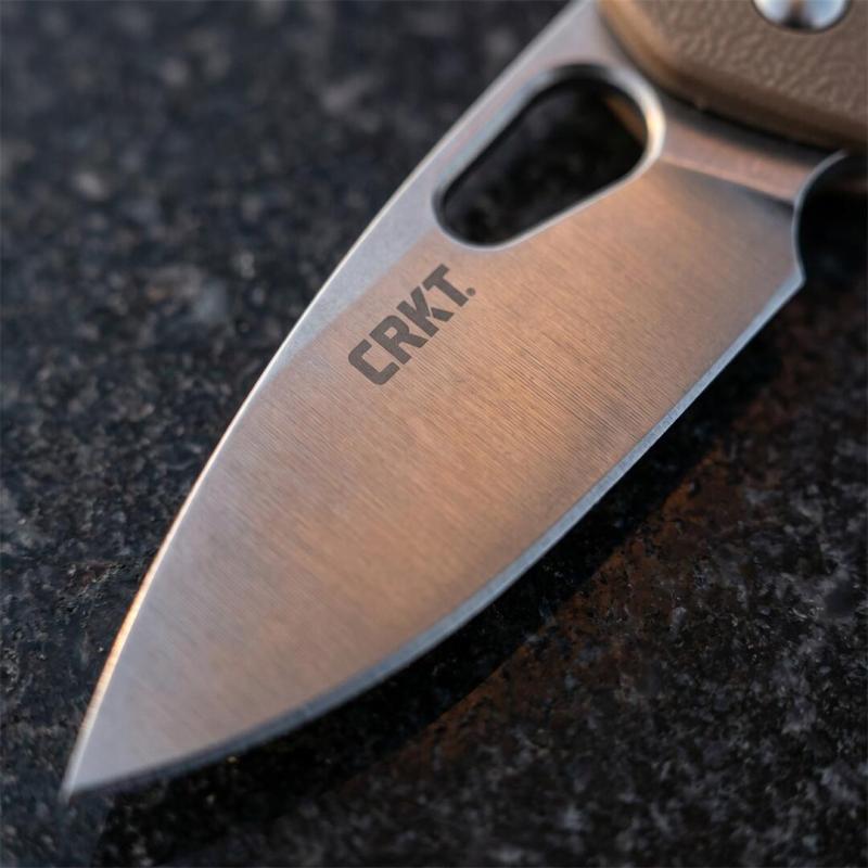 CRKT 5390 Flipper Knife 2.56" 8Cr13 Drop Blade, G10 Handles