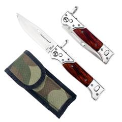Cold Steel AK-47 Auto Folding Knife 3.94" 440C Blade, Redwood Handles - AK47