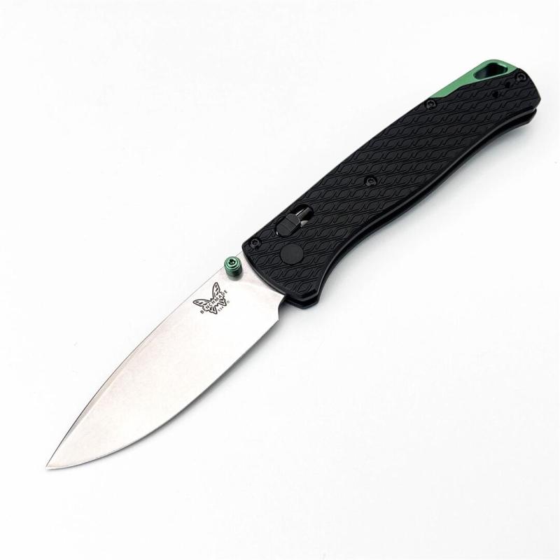 BM 534 Bugout AXIS Folding Knife 3.19" 9Cr13 Satin Plain Blade, T6-Aluminum Handles