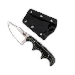 CRKT 2387 Folts Fixed Blade Neck Knife 2.05" 8Cr13 Blade, Green Micarta Handles, Thermoplastic Sheath