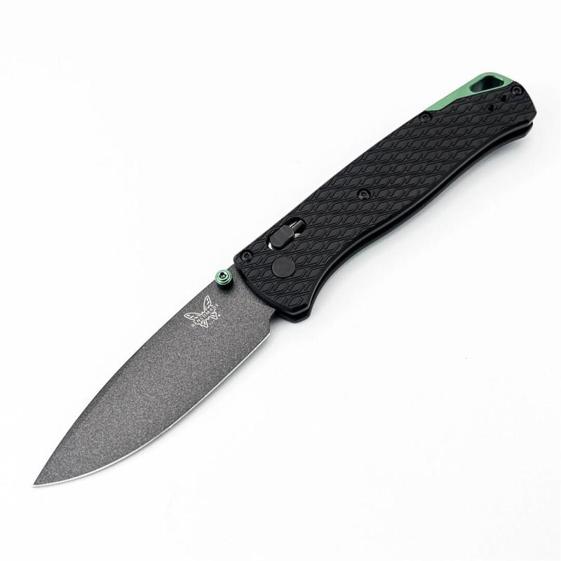 BM 534 Bugout AXIS Folding Knife 3.19" 9Cr13 Satin Plain Blade, T6-Aluminum Handles