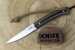 CRKT 2382 Fixed Blade Neck Knife 3.018" Satin Drop Point, G10 Handles, Thermoplastic Sheath