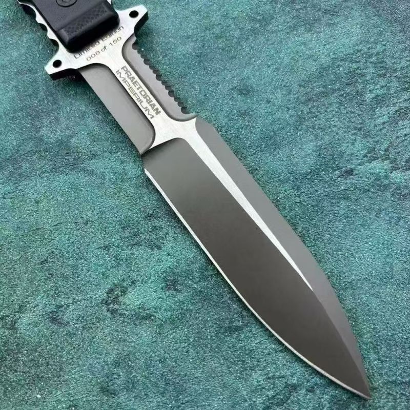 Extrema Ratio Imperial Guard Fixed Knife 7.01" Black AUS8 Single Edge Blade, G10 Handles