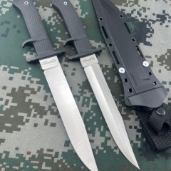 Cold Steel 39LSSC OSS Tactical Fixed Blade Knife 8.27" AUS 8A Plain Blade, Kray-Ex Handles, Secure-Ex Sheath