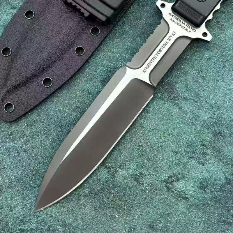 Extrema Ratio Imperial Guard Fixed Knife 7.01" Black AUS8 Single Edge Blade, G10 Handles