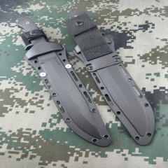Cold Steel 39LSSC OSS Tactical Fixed Blade Knife 8.27" AUS 8A Plain Blade, Kray-Ex Handles, Secure-Ex Sheath