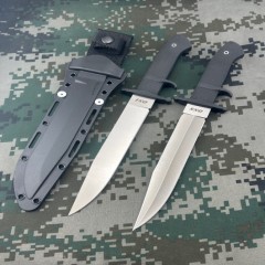 Cold Steel 39LSSC OSS Tactical Fixed Blade Knife 8.27" AUS 8A Plain Blade, Kray-Ex Handles, Secure-Ex Sheath