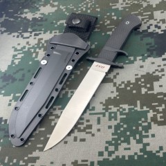 Cold Steel 39LSSC OSS Tactical Fixed Blade Knife 8.27" AUS 8A Plain Blade, Kray-Ex Handles, Secure-Ex Sheath