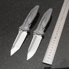 MT Delta Force Folding Knife 3.86" D2 Blade, Titanium Alloy Handles
