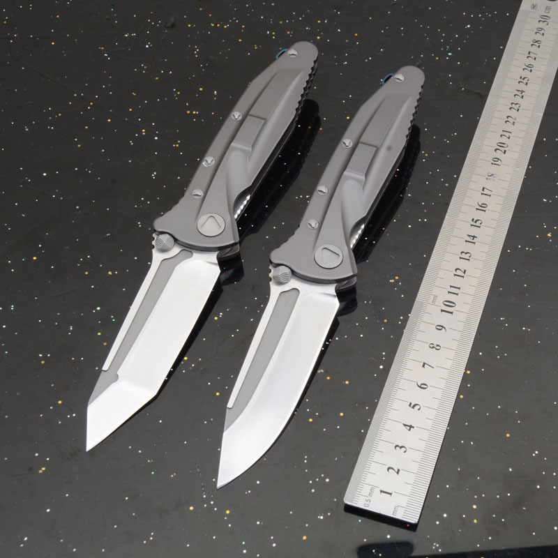 MT Delta Force Folding Knife 3.86" D2 Blade, Titanium Alloy Handles