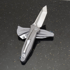 MT Delta Force Folding Knife 3.86" D2 Blade, Titanium Alloy Handles