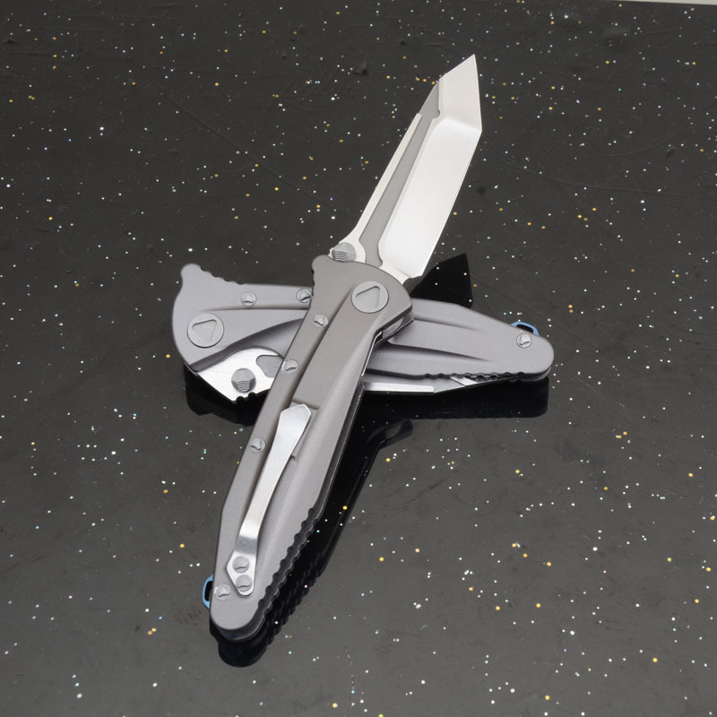 MT Delta Force Folding Knife 3.86" D2 Blade, Titanium Alloy Handles