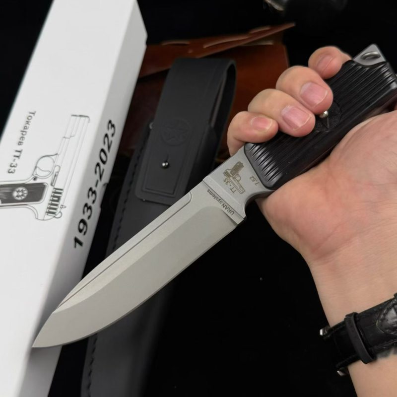 Russian Urakov TT-33 Fixed Blade Knife 4.92" DC53 Blade, Nylon Fiber Handles