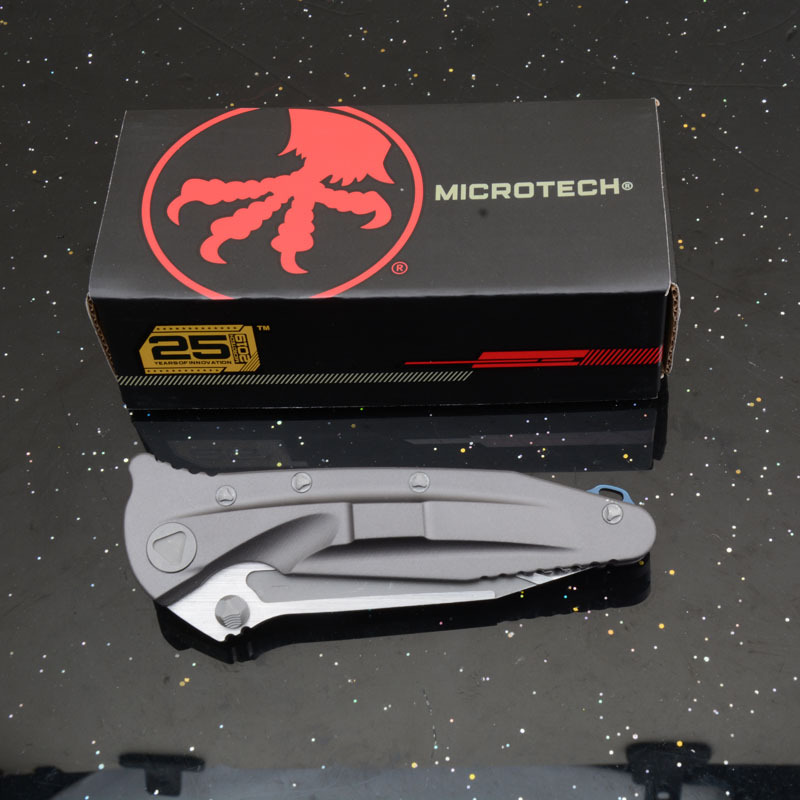 MT Delta Force Folding Knife 3.86" D2 Blade, Titanium Alloy Handles