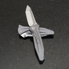MT Delta Force Folding Knife 3.86" D2 Blade, Titanium Alloy Handles