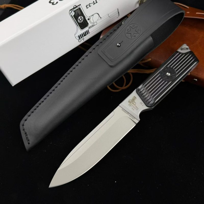 Russian Urakov TT-33 Fixed Blade Knife 4.92" DC53 Blade, Nylon Fiber Handles