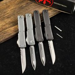 MT UTX-85 ZBP OTF AUTO Knife 3.34" D2 Plain Blade, Aluminum Alloy Handles