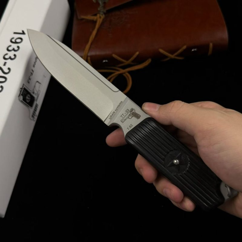 Russian Urakov TT-33 Fixed Blade Knife 4.92" DC53 Blade, Nylon Fiber Handles