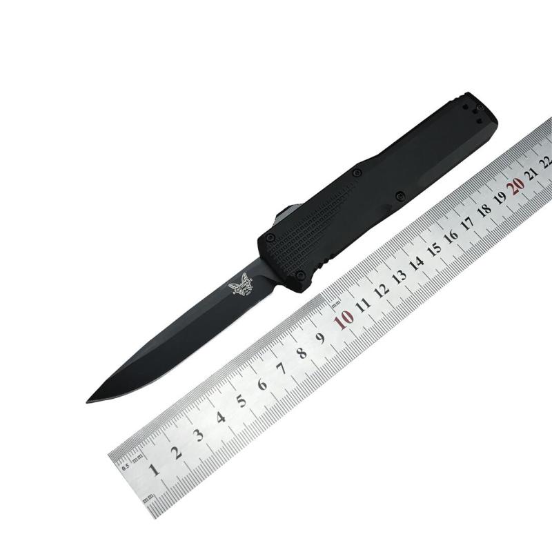 BM 4600DL Phaeton AUTO OTF Knife 3.34" Black S30V Drop Point Blade, Aluminum Alloy Handles
